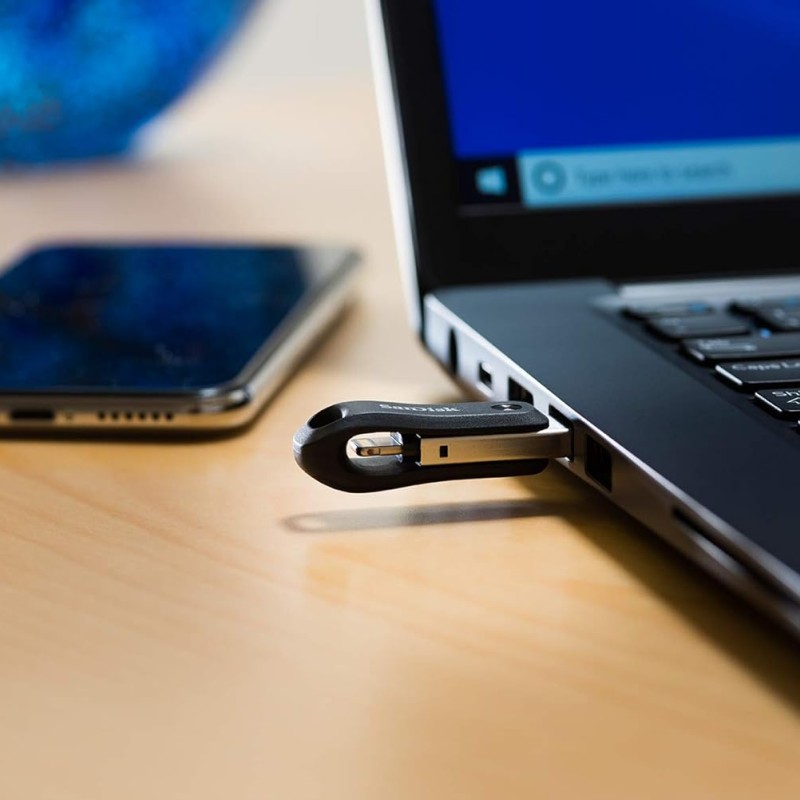 SanDisk 64GB iXpand Flash Drive Go for iPhone and iPad - SDIX60N-064G-GN6NN, Black SanDisk 64GB iXpand Flash Drive Go for iPhone and iPad - SDIX60N-064G-GN6NN, Black