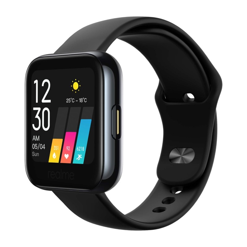 realme Fashion Watch 3.56 cm (1.4") Large HD Color Display, Full Touch Screen, SpO2, Continuous Heart Rate Monitor, Black, Free Size (RMA161) realme Fashion Watch 3.56 cm (1.4") Large HD Color Display, Full Touch Screen, SpO2, Continuous Heart Rate Monitor, Black, Free Size (RMA161)