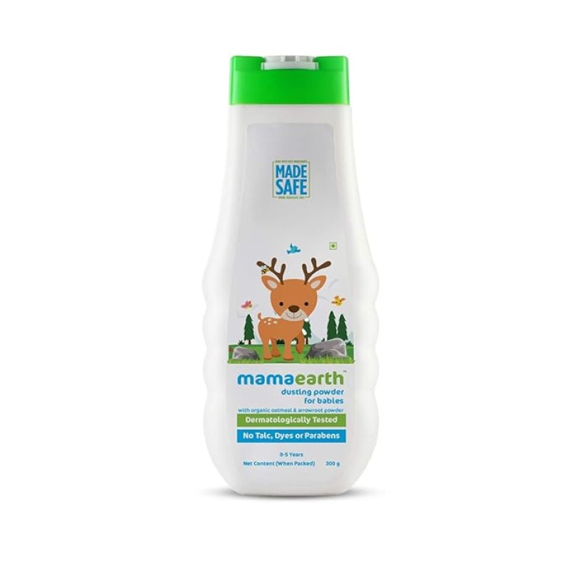 Mamaearth Dusting Power For Babies - 300 g | Infused with Organic Oatmeal and Arrowroot Powder | Calms and Relaxes Skin, Prevents Diaper Rash, Dermatologically Tested, Free From Talc and Parabens Mamaearth Dusting Power For Babies - 300 g | Infused with Organic Oatmeal and Arrowroot Powder | Calms and Relaxes Skin, Prevents Diaper Rash, Dermatologically Tested, Free From Talc and Parabens