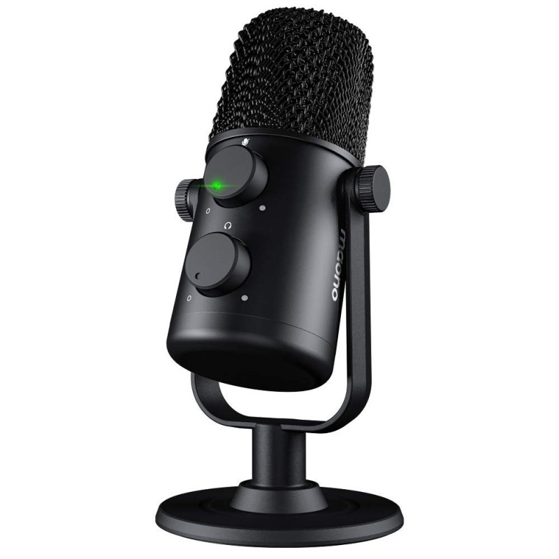 MAONO AU-902 USB Condenser Podcast Microphone, with Dual Volume Control, Mute Button, Monitor Headphone Jack, Plug and Play Mic for Vlogging, Gaming, Studio Recording, YouTube MAONO AU-902 USB Condenser Podcast Microphone, with Dual Volume Control, Mute Button, Monitor Headphone Jack, Plug and Play Mic for Vlogging, Gaming, Studio Recording, YouTube