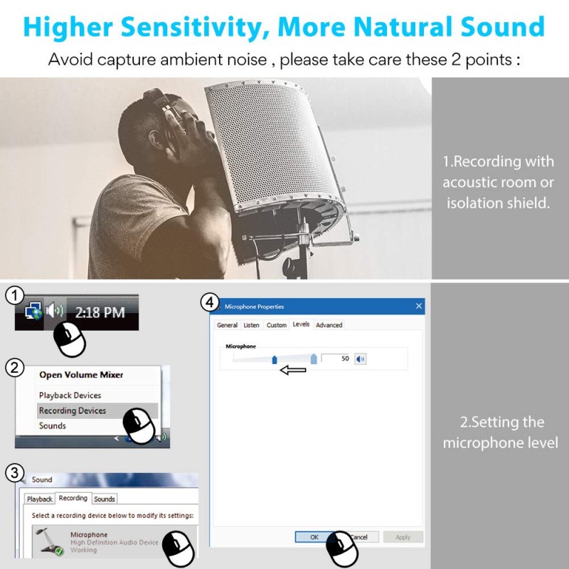 MAONO AU-902 USB Condenser Podcast Microphone, with Dual Volume Control, Mute Button, Monitor Headphone Jack, Plug and Play Mic for Vlogging, Gaming, Studio Recording, YouTube MAONO AU-902 USB Condenser Podcast Microphone, with Dual Volume Control, Mute Button, Monitor Headphone Jack, Plug and Play Mic for Vlogging, Gaming, Studio Recording, YouTube