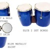 GT manufacturers Professional Two Piece Hand Made Wooden Bango Drum (Blue) GT manufacturers Professional Two Piece Hand Made Wooden Bango Drum (Blue)