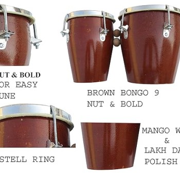 GT manufacturers Professional Two Piece Hand Made Wooden Bango Drum (Red) GT manufacturers Professional Two Piece Hand Made Wooden Bango Drum (Red)
