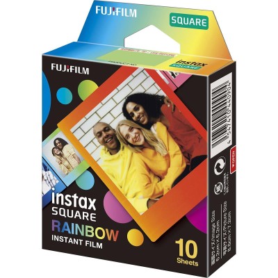 Fujifilm Instax Square Rainbow Film- 10 Exposures Fujifilm Instax Square Rainbow Film- 10 Exposures