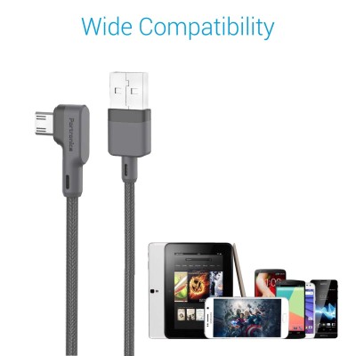 Portronics Konnect L 1.2Mtr, Fast Charging 3A Micro USB Cable with Charge & Sync Function (Grey) Portronics Konnect L 1.2Mtr, Fast Charging 3A Micro USB Cable with Charge & Sync Function (Grey)