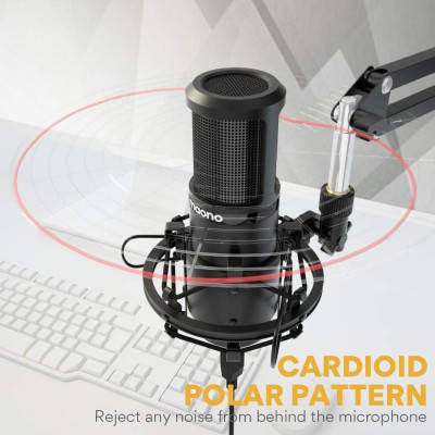 MAONO AU-PM420 USB Podcast Condenser Microphone, Computer Mic with Professional Sound Chipset for Gaming, Streaming, YouTube, Voice Over, Studio, Home Recording MAONO AU-PM420 USB Podcast Condenser Microphone, Computer Mic with Professional Sound Chipset for Gaming, Streaming, YouTube, Voice Over, Studio, Home Recording