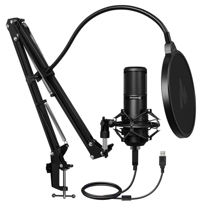 MAONO AU-PM420 USB Podcast Condenser Microphone, Computer Mic with Professional Sound Chipset for Gaming, Streaming, YouTube, Voice Over, Studio, Home Recording MAONO AU-PM420 USB Podcast Condenser Microphone, Computer Mic with Professional Sound Chipset for Gaming, Streaming, YouTube, Voice Over, Studio, Home Recording