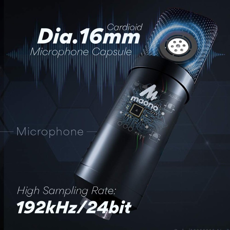 Maono AU-A04H Computer USB Microphone with Studio Headphone Set, Cardioid Podcast Condenser Mic for Gaming, Recording, PS4, Streaming, ASMR, YouTube, Singing, Vocal, PC Maono AU-A04H Computer USB Microphone with Studio Headphone Set, Cardioid Podcast Condenser Mic for Gaming, Recording, PS4, Streaming, ASMR, YouTube, Singing, Vocal, PC