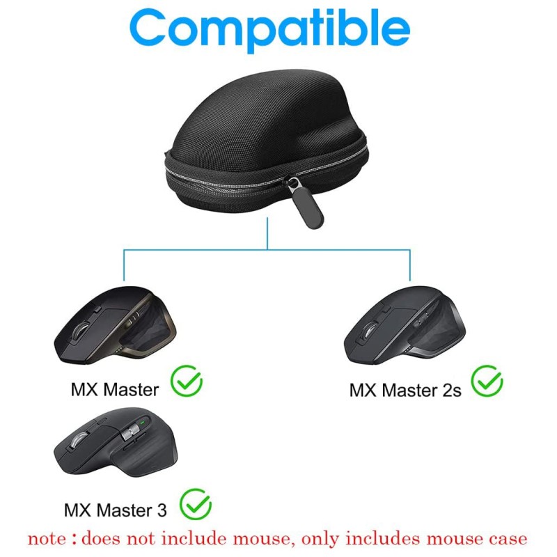 ELEPHANTBOAT Portable Protector Case Cover Storage Bag Carry Travel Hard Case for MX Master/Master 2S Wireless Bluetooth Mouse ELEPHANTBOAT Portable Protector Case Cover Storage Bag Carry Travel Hard Case for MX Master/Master 2S Wireless Bluetooth Mouse