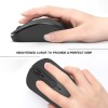 Zinq Technologies 818W 2.4 Ghz Wireless Mouse with 1600DPI for Laptop and Desktop with 2xAAA Duracell Batteries Included (Black) - USB Zinq Technologies 818W 2.4 Ghz Wireless Mouse with 1600DPI for Laptop and Desktop with 2xAAA Duracell Batteries Included (Black) - USB
