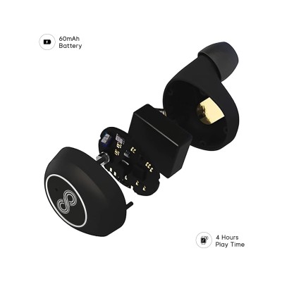 Crossloop Gen Bluetooth Truly Wireless In Ear Earbuds With Mic With In-Built 3W Speaker, Immersive Audio, Ipx4 Splash Proof, 20 H Battery, Voice Assistance, Instant Pair Hd Dual Master (Black Leather) Crossloop Gen Bluetooth Truly Wireless In Ear Earbuds With Mic With In-Built 3W Speaker, Immersive Audio, Ipx4 Splash Proof, 20 H Battery, Voice Assistance, Instant Pair Hd Dual Master (Black Leather)