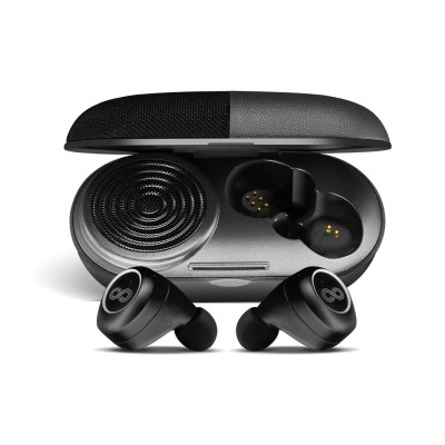 Crossloop Gen Bluetooth Truly Wireless In Ear Earbuds With Mic With In-Built 3W Speaker, Immersive Audio, Ipx4 Splash Proof, 20 H Battery, Voice Assistance, Instant Pair Hd Dual Master (Black Leather) Crossloop Gen Bluetooth Truly Wireless In Ear Earbuds With Mic With In-Built 3W Speaker, Immersive Audio, Ipx4 Splash Proof, 20 H Battery, Voice Assistance, Instant Pair Hd Dual Master (Black Leather)