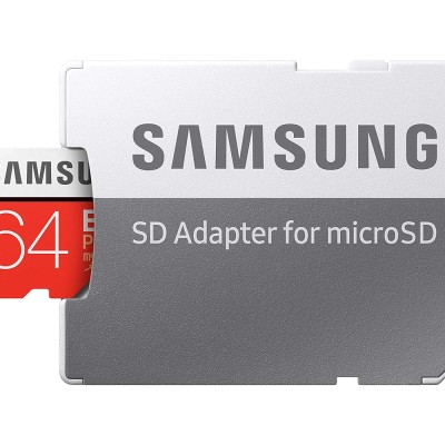 Samsung EVO Plus 64GB microSDXC UHS-I 100MB/s Full HD & 4K UHD Memory Card with Adapter (MB-MC64HA) Samsung EVO Plus 64GB microSDXC UHS-I 100MB/s Full HD & 4K UHD Memory Card with Adapter (MB-MC64HA)