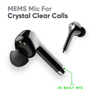 Mivi Duopods M80 Bluetooth Truly Wireless in Ear Earbuds with Mic with Upto 30 Hours Playtime, Aptx Supported, 2 Mems, Smooth Touch Controls (Black) Mivi Duopods M80 Bluetooth Truly Wireless in Ear Earbuds with Mic with Upto 30 Hours Playtime, Aptx Supported, 2 Mems, Smooth Touch Controls (Black)