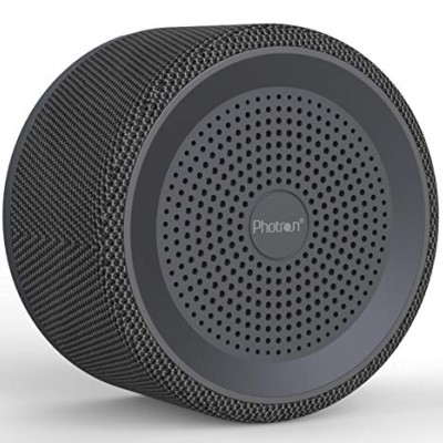 Photron P10 FAB 3W Nordic Fabric Wireless Surround Sound Super Bass Portable Bluetooth Speaker with Mic, Black Photron P10 FAB 3W Nordic Fabric Wireless Surround Sound Super Bass Portable Bluetooth Speaker with Mic, Black