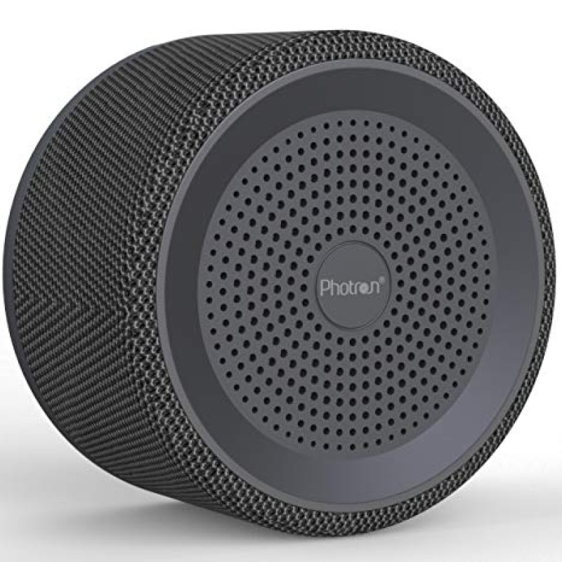 Photron P10 FAB 3W Nordic Fabric Wireless Surround Sound Super Bass Portable Bluetooth Speaker with Mic, Black Photron P10 FAB 3W Nordic Fabric Wireless Surround Sound Super Bass Portable Bluetooth Speaker with Mic, Black