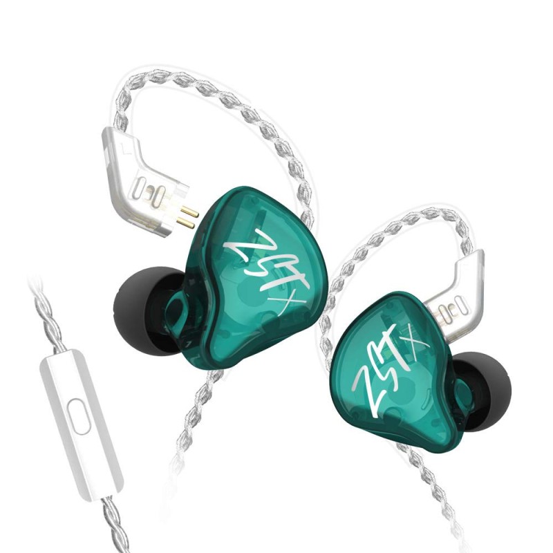 Yinyoo KZ ZSTX Earphones Wired with Microphone Hybrid 1BA+1DD in Ear Monitor Earbuds Balance Armature with Dynamic in-Ear Earphone Headphones HiFi Headset(with mic, Cyan) Yinyoo KZ ZSTX Earphones Wired with Microphone Hybrid 1BA+1DD in Ear Monitor Earbuds Balance Armature with Dynamic in-Ear Earphone Headphones HiFi Headset(with mic, Cyan)