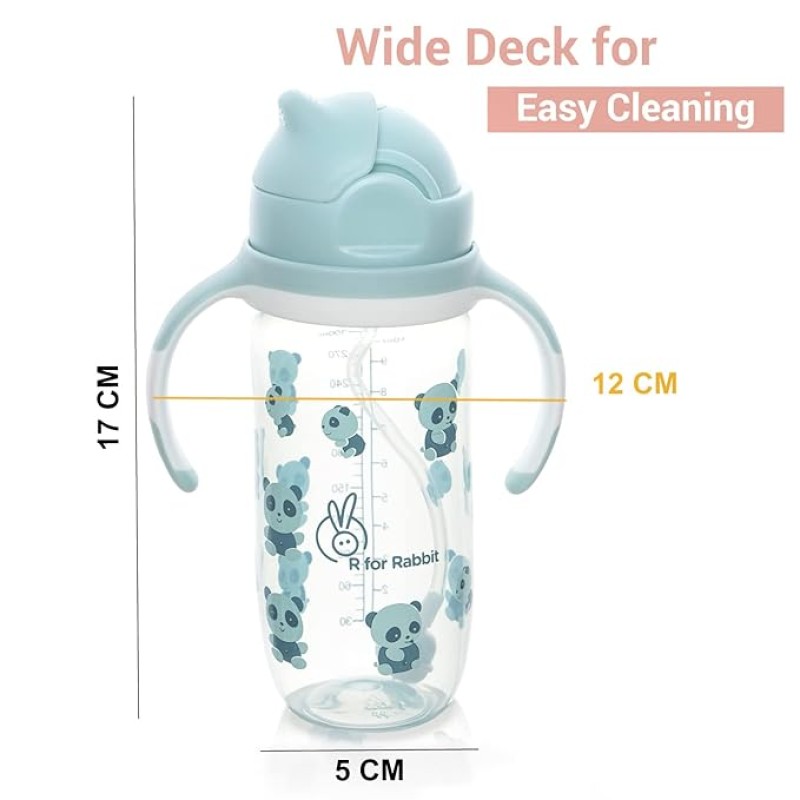 R for Rabbit Premium Bubble Baby Sipper |10 fl oz | Anti Spill Sippy Cup with Soft Silicone Straw BPA Free & Non Toxic for Baby/Kids of 9+ Months - (300 ml Blue) R for Rabbit Premium Bubble Baby Sipper |10 fl oz | Anti Spill Sippy Cup with Soft Silicone Straw BPA Free & Non Toxic for Baby/Kids of 9+ Months - (300 ml Blue)