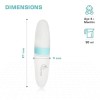 R for Rabbit First Feed Food Feeder with 90ml Capacity for 4M+ Baby, Premium Soft Silicone Food Grade BPA Free for Cereals, Infant, Kids (Blue) R for Rabbit First Feed Food Feeder with 90ml Capacity for 4M+ Baby, Premium Soft Silicone Food Grade BPA Free for Cereals, Infant, Kids (Blue)