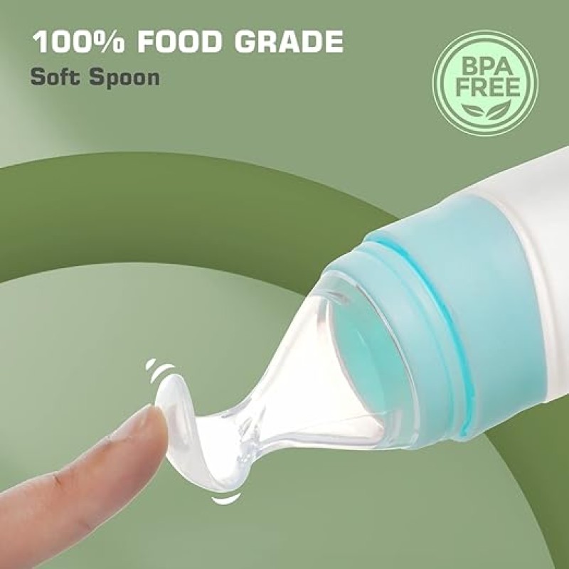 R for Rabbit First Feed Food Feeder with 90ml Capacity for 4M+ Baby, Premium Soft Silicone Food Grade BPA Free for Cereals, Infant, Kids (Blue) R for Rabbit First Feed Food Feeder with 90ml Capacity for 4M+ Baby, Premium Soft Silicone Food Grade BPA Free for Cereals, Infant, Kids (Blue)