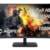 AOPEN 27HC5R Pbiipx 27" 1500R Curved Full HD (1920 x 1080) VA Gaming Monitor with AMD Radeon FREESYNC Premium Technology, 165Hz (Display Port & 2 x HDMI Ports), Black AOPEN 27HC5R Pbiipx 27" 1500R Curved Full HD (1920 x 1080) VA Gaming Monitor with AMD Radeon FREESYNC Premium Technology, 165Hz (Display Port & 2 x HDMI Ports), Black