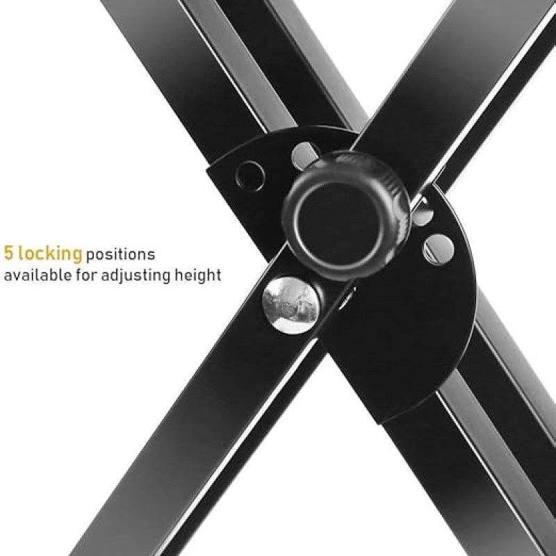 Juarez JAK200 Electronic Piano Keyboard X-Type Universal Keyboard Instrument Double-Braced X-Style Stand, Piano Keyboard Stand with Locking Straps, ASSEMBLY REQUIRED Juarez JAK200 Electronic Piano Keyboard X-Type Universal Keyboard Instrument Double-Braced X-Style Stand, Piano Keyboard Stand with Locking Straps, ASSEMBLY REQUIRED