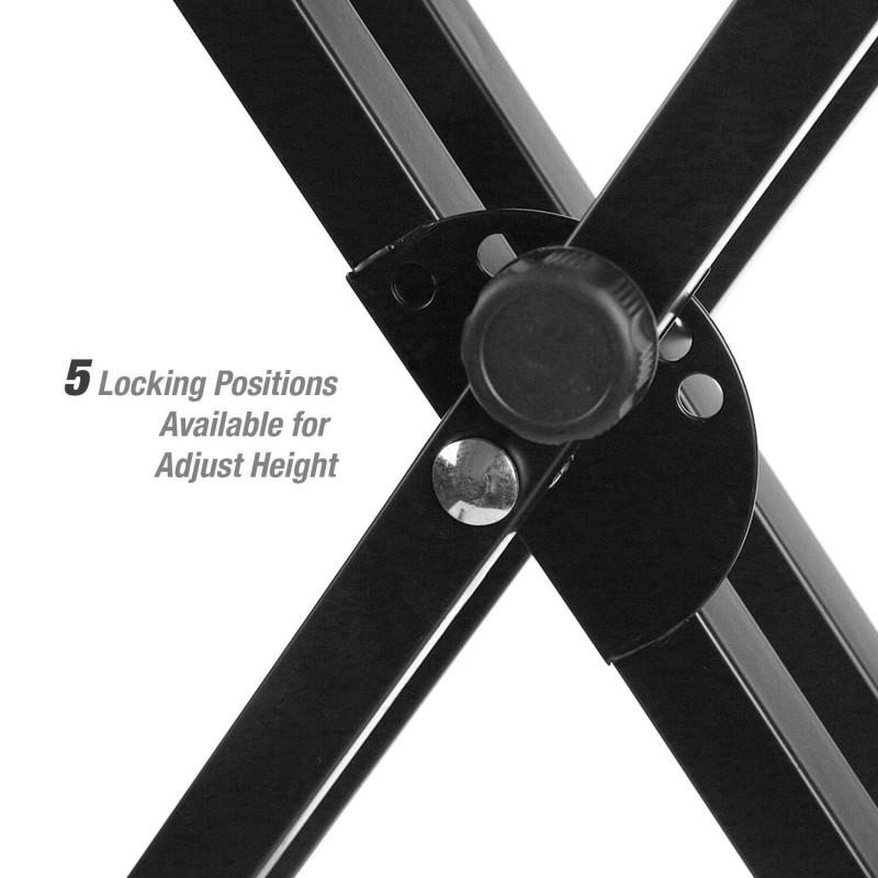 Juarez JAK200 Electronic Piano Keyboard X-Type Universal Keyboard Instrument Double-Braced X-Style Stand, Piano Keyboard Stand with Locking Straps, ASSEMBLY REQUIRED Juarez JAK200 Electronic Piano Keyboard X-Type Universal Keyboard Instrument Double-Braced X-Style Stand, Piano Keyboard Stand with Locking Straps, ASSEMBLY REQUIRED