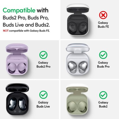 CYRILL by Spigen Galaxy Buds Live/Galaxy Buds Pro Cover Case Color Brick Collection PU and PC Dual Protection Hard Cover Designed for Galaxy Buds Live Case (2020) / Galaxy Buds Pro (2021) - Black CYRILL by Spigen Galaxy Buds Live/Galaxy Buds Pro Cover Case Color Brick Collection PU and PC Dual Protection Hard Cover Designed for Galaxy Buds Live Case (2020) / Galaxy Buds Pro (2021) - Black