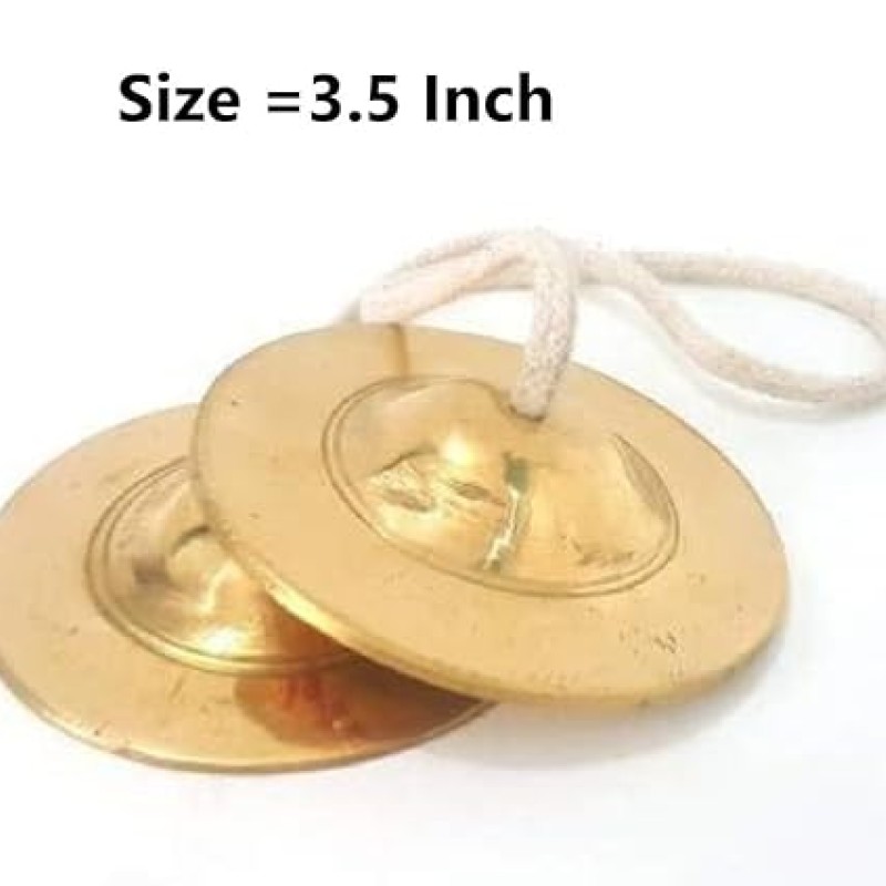 UAPAN Metal Craft Manjeera Traditional Instrument Indian Music (3.5 Inches) UAPAN Metal Craft Manjeera Traditional Instrument Indian Music (3.5 Inches)