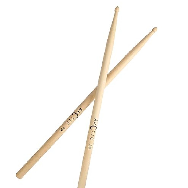 ARCTIC Pro 7A drumsticks, Selected Wood and Perfect Shape balance ARCTIC Pro 7A drumsticks, Selected Wood and Perfect Shape balance