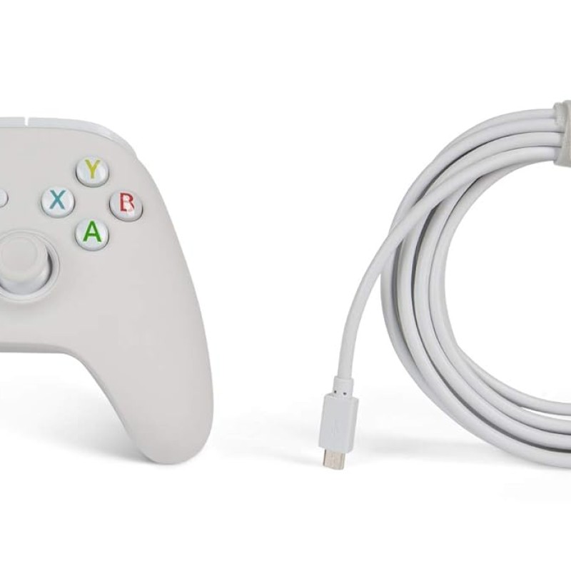 PowerA Enhanced Wired Gaming Controller for Xbox Series X/S and Xbox One, White, Mist (Officially Licensed) PowerA Enhanced Wired Gaming Controller for Xbox Series X/S and Xbox One, White, Mist (Officially Licensed)