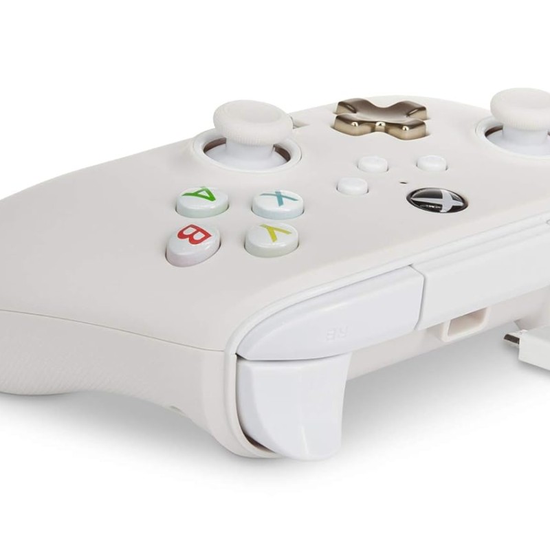 PowerA Enhanced Wired Gaming Controller for Xbox Series X/S and Xbox One, White, Mist (Officially Licensed) PowerA Enhanced Wired Gaming Controller for Xbox Series X/S and Xbox One, White, Mist (Officially Licensed)