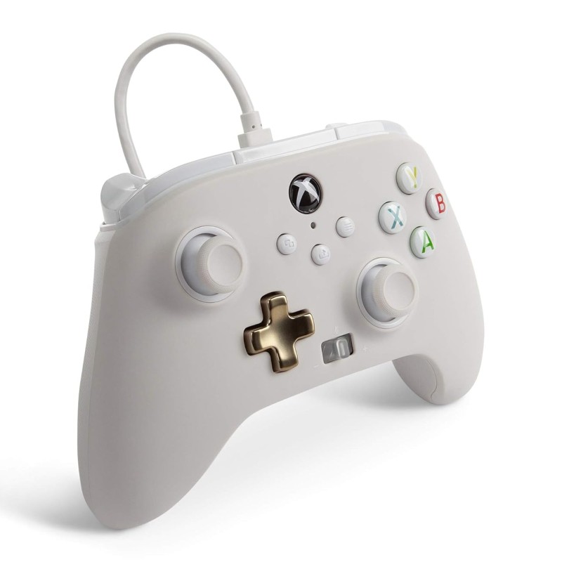 PowerA Enhanced Wired Gaming Controller for Xbox Series X/S and Xbox One, White, Mist (Officially Licensed) PowerA Enhanced Wired Gaming Controller for Xbox Series X/S and Xbox One, White, Mist (Officially Licensed)
