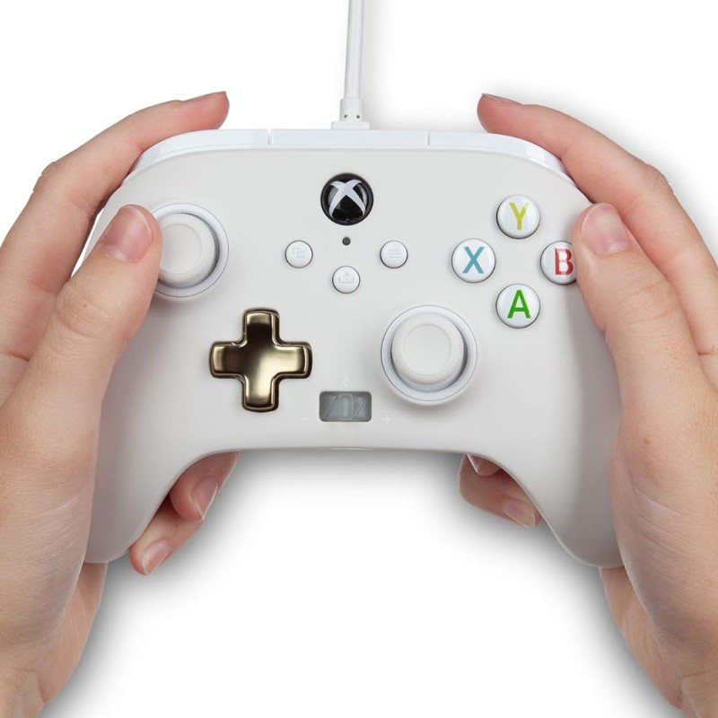 PowerA Enhanced Wired Gaming Controller for Xbox Series X/S and Xbox One, White, Mist (Officially Licensed) PowerA Enhanced Wired Gaming Controller for Xbox Series X/S and Xbox One, White, Mist (Officially Licensed)