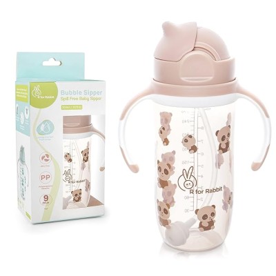 R for Rabbit Premium Bubble Baby Sipper |10 fl oz | Anti Spill Sippy Cup with Soft Silicone Straw BPA Free & Non Toxic for Baby/Kids of 9+ Months - (300 ml Beige) R for Rabbit Premium Bubble Baby Sipper |10 fl oz | Anti Spill Sippy Cup with Soft Silicone Straw BPA Free & Non Toxic for Baby/Kids of 9+ Months - (300 ml Beige)