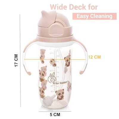 R for Rabbit Premium Bubble Baby Sipper |10 fl oz | Anti Spill Sippy Cup with Soft Silicone Straw BPA Free & Non Toxic for Baby/Kids of 9+ Months - (300 ml Beige) R for Rabbit Premium Bubble Baby Sipper |10 fl oz | Anti Spill Sippy Cup with Soft Silicone Straw BPA Free & Non Toxic for Baby/Kids of 9+ Months - (300 ml Beige)