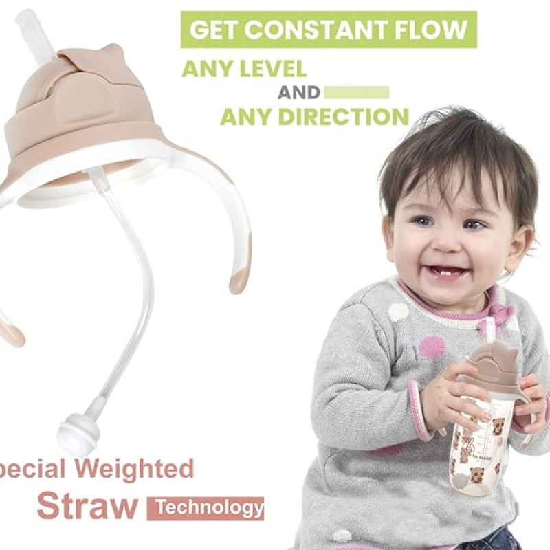 R for Rabbit Premium Bubble Baby Sipper |10 fl oz | Anti Spill Sippy Cup with Soft Silicone Straw BPA Free & Non Toxic for Baby/Kids of 9+ Months - (300 ml Beige) R for Rabbit Premium Bubble Baby Sipper |10 fl oz | Anti Spill Sippy Cup with Soft Silicone Straw BPA Free & Non Toxic for Baby/Kids of 9+ Months - (300 ml Beige)
