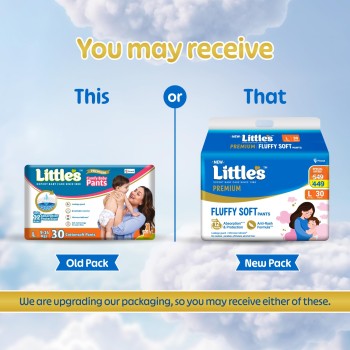 Little's Premium Baby Diapers L Size (Large) Pants Style | 9-14 kg | 30 Count - Pack of 1 | CottonSoft Baby Diaper with Leakage Guard, Wetness Indicator & 12 Hours Absorption Little's Premium Baby Diapers L Size (Large) Pants Style | 9-14 kg | 30 Count - Pack of 1 | CottonSoft Baby Diaper with Leakage Guard, Wetness Indicator & 12 Hours Absorption