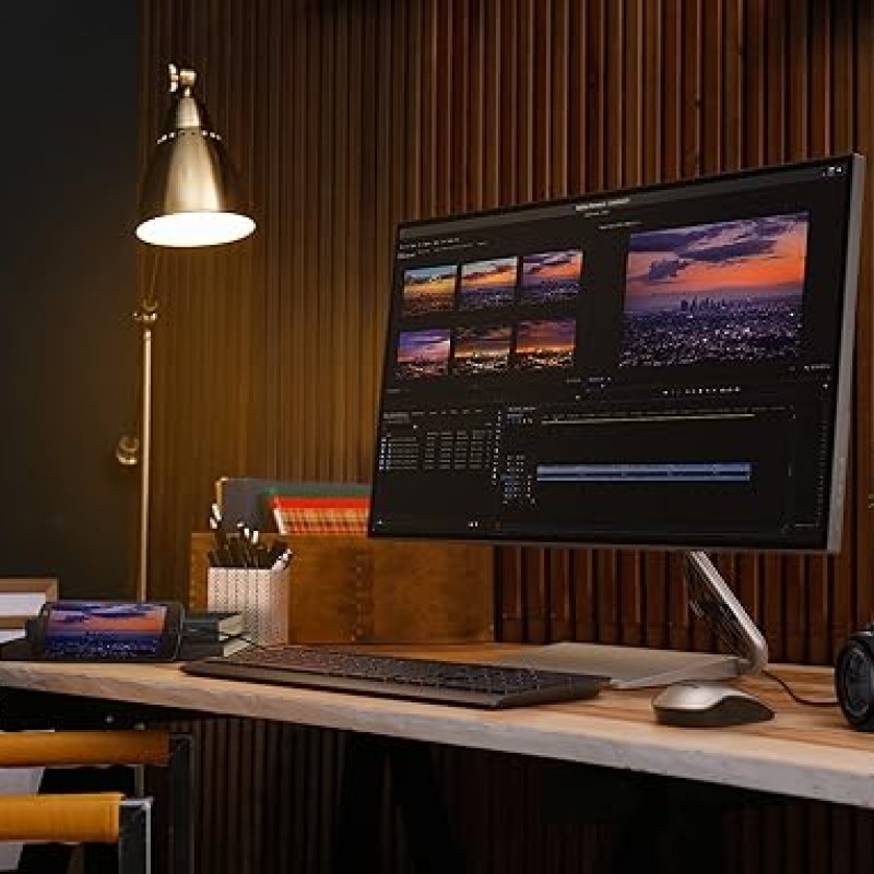 Lenovo Q-Series - Q27H-10, 27 Inch (68.6Cm) 2560 X 1440 Pixels 2K Qhd IPS Ultraslim Monitor | All-in-One USB-C Port for Power & Data Transfer, 2 X 3W Speakers, 99% Srgb, 75Hz, 4Ms, Hdmi, Grey Lenovo Q-Series - Q27H-10, 27 Inch (68.6Cm) 2560 X 1440 Pixels 2K Qhd IPS Ultraslim Monitor | All-in-One USB-C Port for Power & Data Transfer, 2 X 3W Speakers, 99% Srgb, 75Hz, 4Ms, Hdmi, Grey
