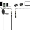 JUAREZ JRM50 Lavalier Microphone Lav Mic Auxiliary Omnidirectional Condenser Clip Mic, 2 M/6.5 Feet TPE Cable (Black) JUAREZ JRM50 Lavalier Microphone Lav Mic Auxiliary Omnidirectional Condenser Clip Mic, 2 M/6.5 Feet TPE Cable (Black)