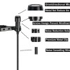 JUAREZ JRM50 Lavalier Microphone Lav Mic Auxiliary Omnidirectional Condenser Clip Mic, 2 M/6.5 Feet TPE Cable (Black) JUAREZ JRM50 Lavalier Microphone Lav Mic Auxiliary Omnidirectional Condenser Clip Mic, 2 M/6.5 Feet TPE Cable (Black)