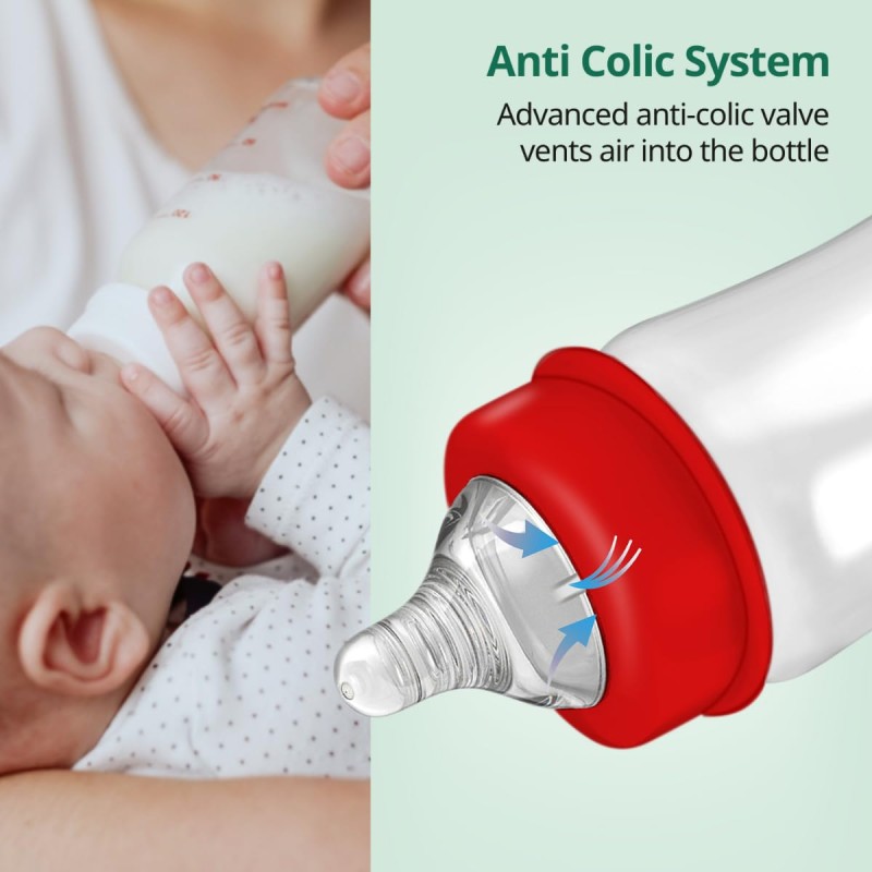 LuvLap Anti-Colic Natura Flo Teat/Nipple for Wide Neck Bottle,4pcs Fast Flow, 6m+, Made of Soft & Flexible Silicone, Ergonomic shape, Mimics breastfeeding, leak proof, BPA Free, comes with sturdy base LuvLap Anti-Colic Natura Flo Teat/Nipple for Wide Neck Bottle,4pcs Fast Flow, 6m+, Made of Soft & Flexible Silicone, Ergonomic shape, Mimics breastfeeding, leak proof, BPA Free, comes with sturdy base