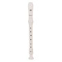 JUAREZ ClarÃ³ Descant German Style 8 Holes Soprano Recorder Flute with Cleaning Rod Suitable for School Ensembles | Home Practice | Music Classes | Gift, White with Cleaning Rod & Case