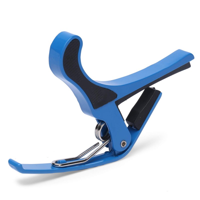 JUAREZ JRZ250 One Handed Trigger Guitar Metal Capo Quick Change For Ukulele, Electric And Acoustic Guitars, Blue JUAREZ JRZ250 One Handed Trigger Guitar Metal Capo Quick Change For Ukulele, Electric And Acoustic Guitars, Blue