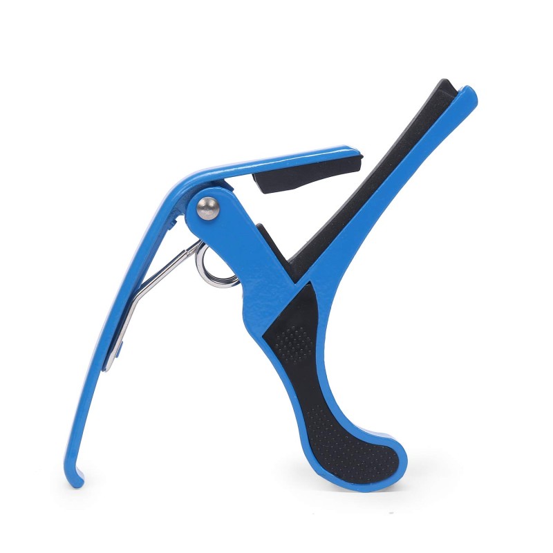 JUAREZ JRZ250 One Handed Trigger Guitar Metal Capo Quick Change For Ukulele, Electric And Acoustic Guitars, Blue JUAREZ JRZ250 One Handed Trigger Guitar Metal Capo Quick Change For Ukulele, Electric And Acoustic Guitars, Blue