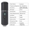 MAONO AU-PM421 Large Diaphragm Condenser USB Unidirectional Microphone, Professional Studio Recording Mic with 1-Touch Mute and Mic Gain Knob for Pc, Singing, Podcast, Gaming, YouTube (Black) MAONO AU-PM421 Large Diaphragm Condenser USB Unidirectional Microphone, Professional Studio Recording Mic with 1-Touch Mute and Mic Gain Knob for Pc, Singing, Podcast, Gaming, YouTube (Black)