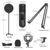 MAONO AU-PM421 Large Diaphragm Condenser USB Unidirectional Microphone, Professional Studio Recording Mic with 1-Touch Mute and Mic Gain Knob for Pc, Singing, Podcast, Gaming, YouTube (Black) MAONO AU-PM421 Large Diaphragm Condenser USB Unidirectional Microphone, Professional Studio Recording Mic with 1-Touch Mute and Mic Gain Knob for Pc, Singing, Podcast, Gaming, YouTube (Black)