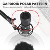 MAONO AU-PM421 Large Diaphragm Condenser USB Unidirectional Microphone, Professional Studio Recording Mic with 1-Touch Mute and Mic Gain Knob for Pc, Singing, Podcast, Gaming, YouTube (Black) MAONO AU-PM421 Large Diaphragm Condenser USB Unidirectional Microphone, Professional Studio Recording Mic with 1-Touch Mute and Mic Gain Knob for Pc, Singing, Podcast, Gaming, YouTube (Black)