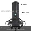 MAONO AU-PM421 Large Diaphragm Condenser USB Unidirectional Microphone, Professional Studio Recording Mic with 1-Touch Mute and Mic Gain Knob for Pc, Singing, Podcast, Gaming, YouTube (Black) MAONO AU-PM421 Large Diaphragm Condenser USB Unidirectional Microphone, Professional Studio Recording Mic with 1-Touch Mute and Mic Gain Knob for Pc, Singing, Podcast, Gaming, YouTube (Black)