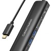 CableCreation USB-C 7-in-1 Multiport Adapter Type C Dongle to HDMI 4K@60Hz, 2 USB 3.0 Ports, Gigabit Ethernet, SD/TF Cards Reader Converter for Galaxy S22 Ultra, MacBook Pro/Air 2020, iPad Pro, XPS CableCreation USB-C 7-in-1 Multiport Adapter Type C Dongle to HDMI 4K@60Hz, 2 USB 3.0 Ports, Gigabit Ethernet, SD/TF Cards Reader Converter for Galaxy S22 Ultra, MacBook Pro/Air 2020, iPad Pro, XPS